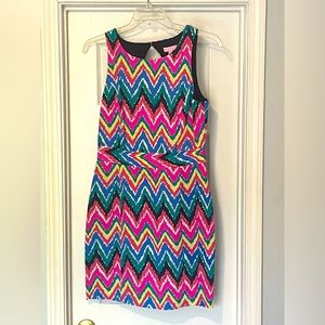 Lilly Pulitzer Dress Hearts A Flutter Kirkland Chevron Print Dress 58712